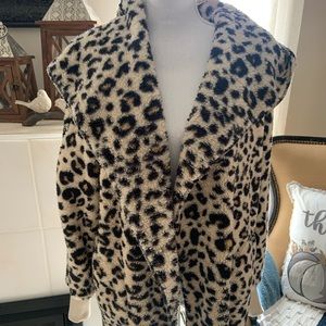 VICI Cheetah Sherpa hooded jacket OS